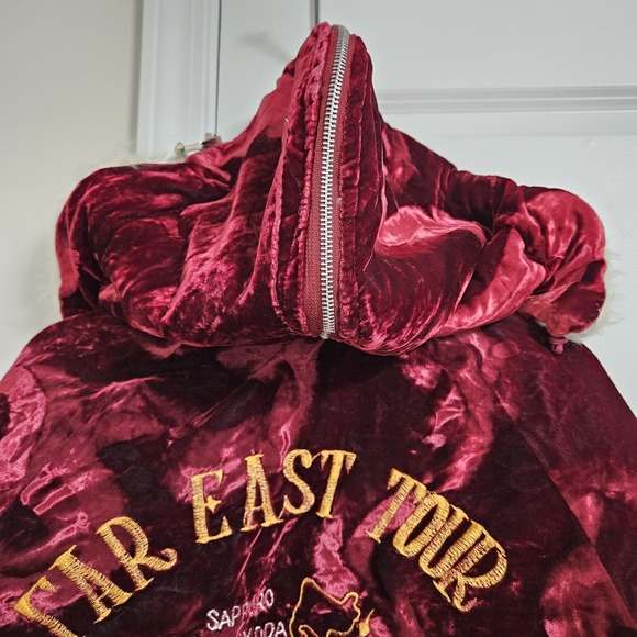 Vintage 80s Sukajan Far East Tour Okinawa Japan Bomber Jacket Dragon Small EUC - Picture 15 of 15